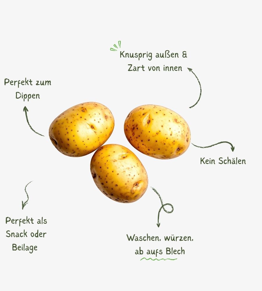Kleine Ofenkartoffeln