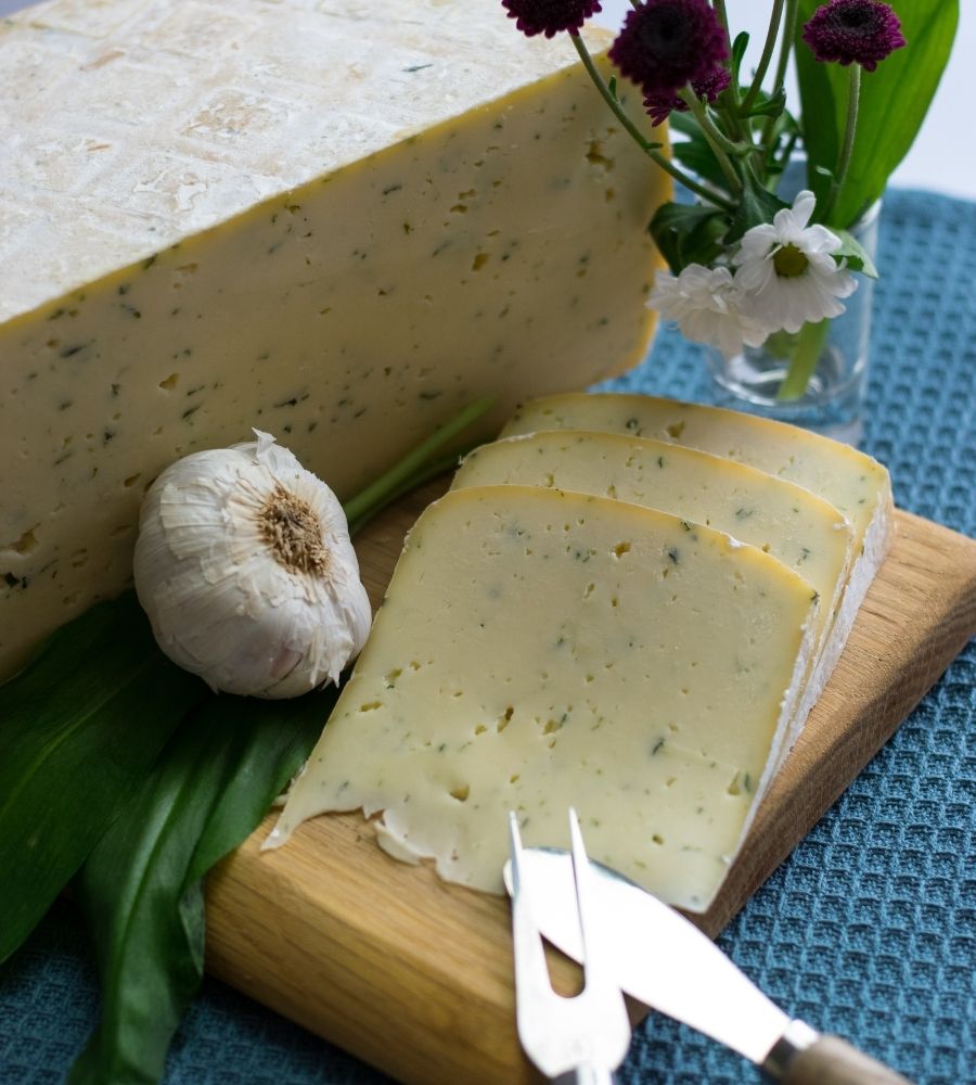 Hofkäse Schnittlauch Knoblauch